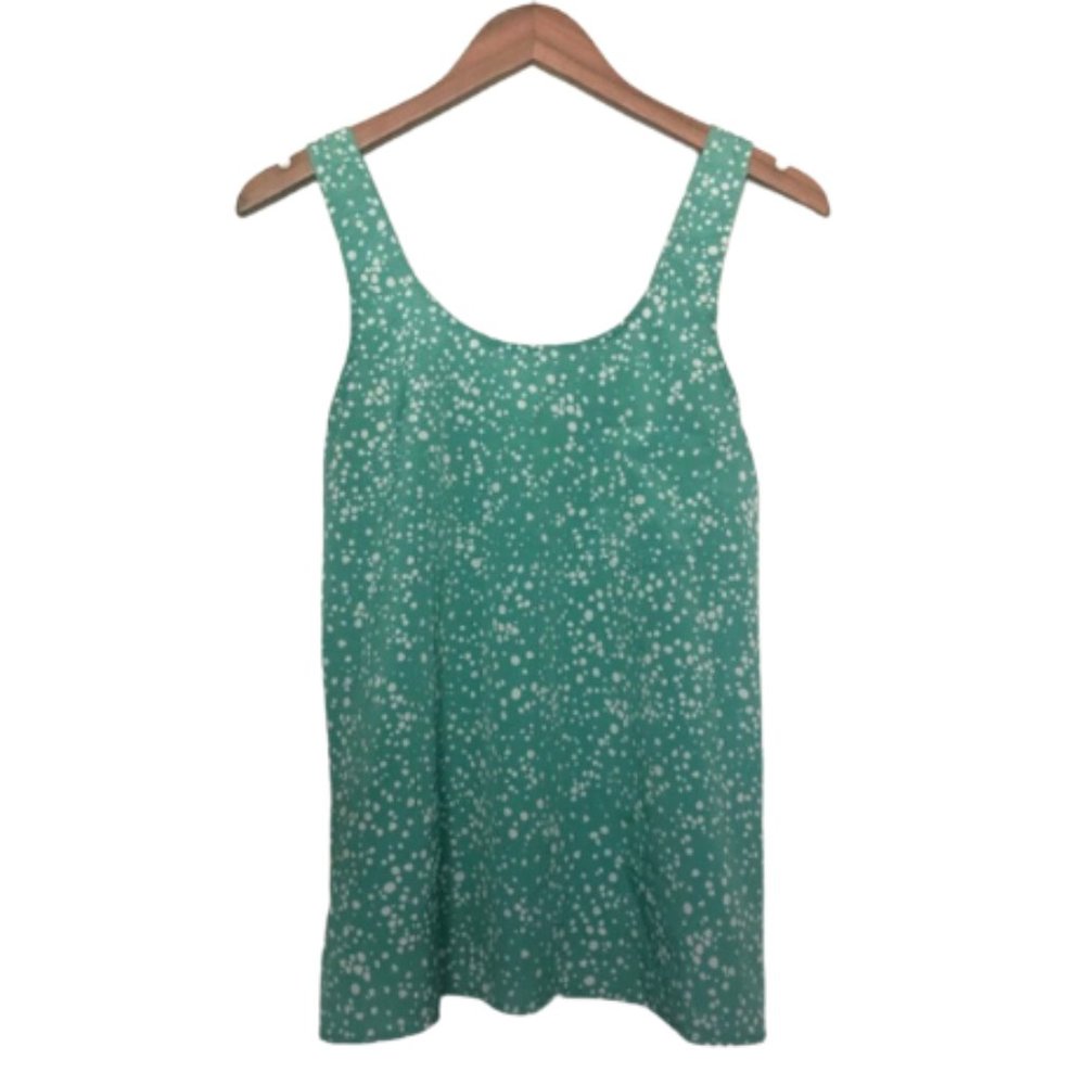 Paper Crane Teal Polka Dot Tank Top